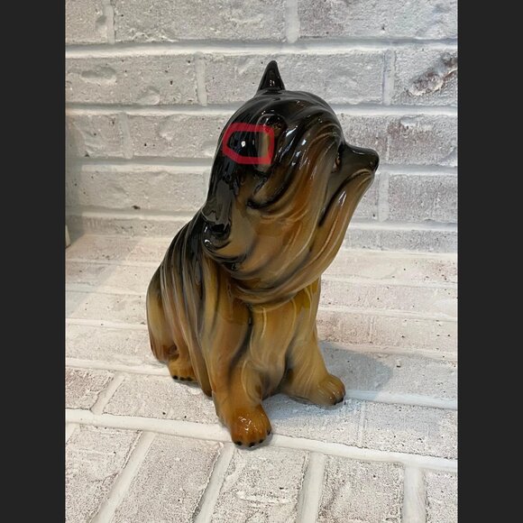 Yorkshire Terrier Figurine - Large Vintage Porcelain - Hand Painted in Italy - Picture 10 of 10